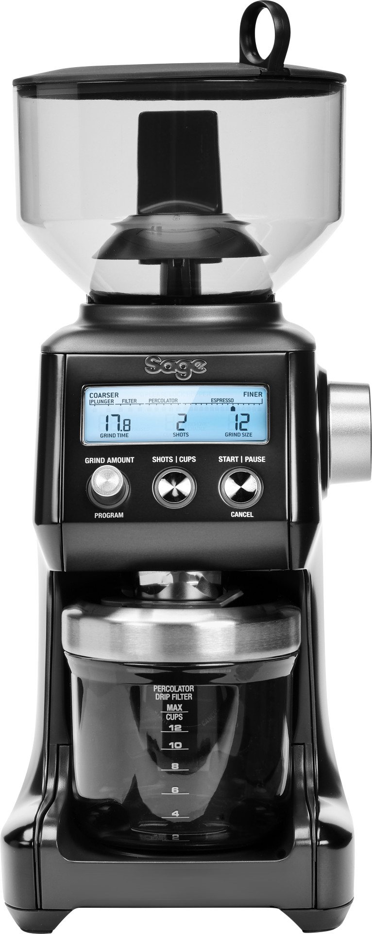 Sage the Smart Grinder Pro Black Stainless Steel