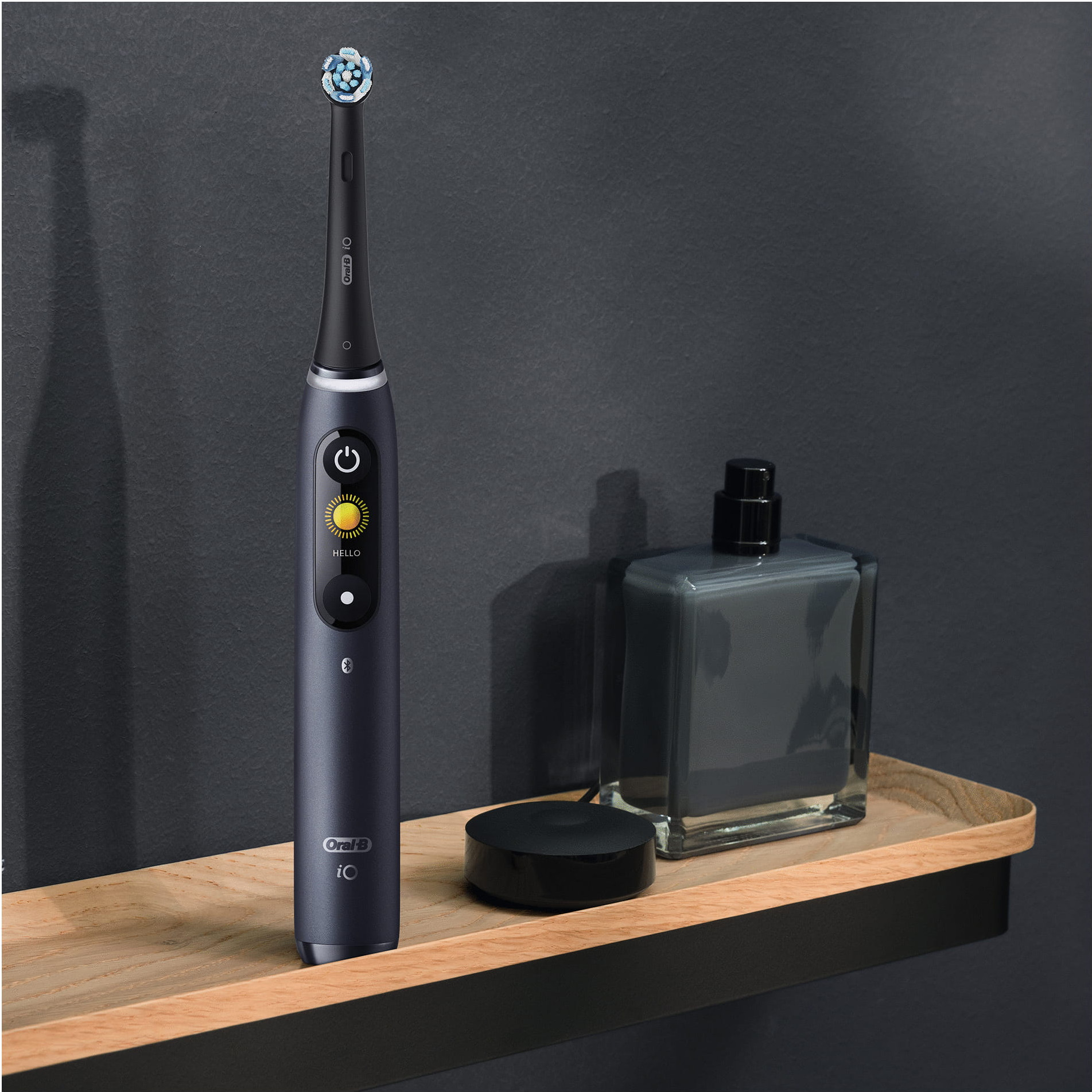 Oral-B iO Series 8 Black and White Duo Pack with Extra Brush Attachment front