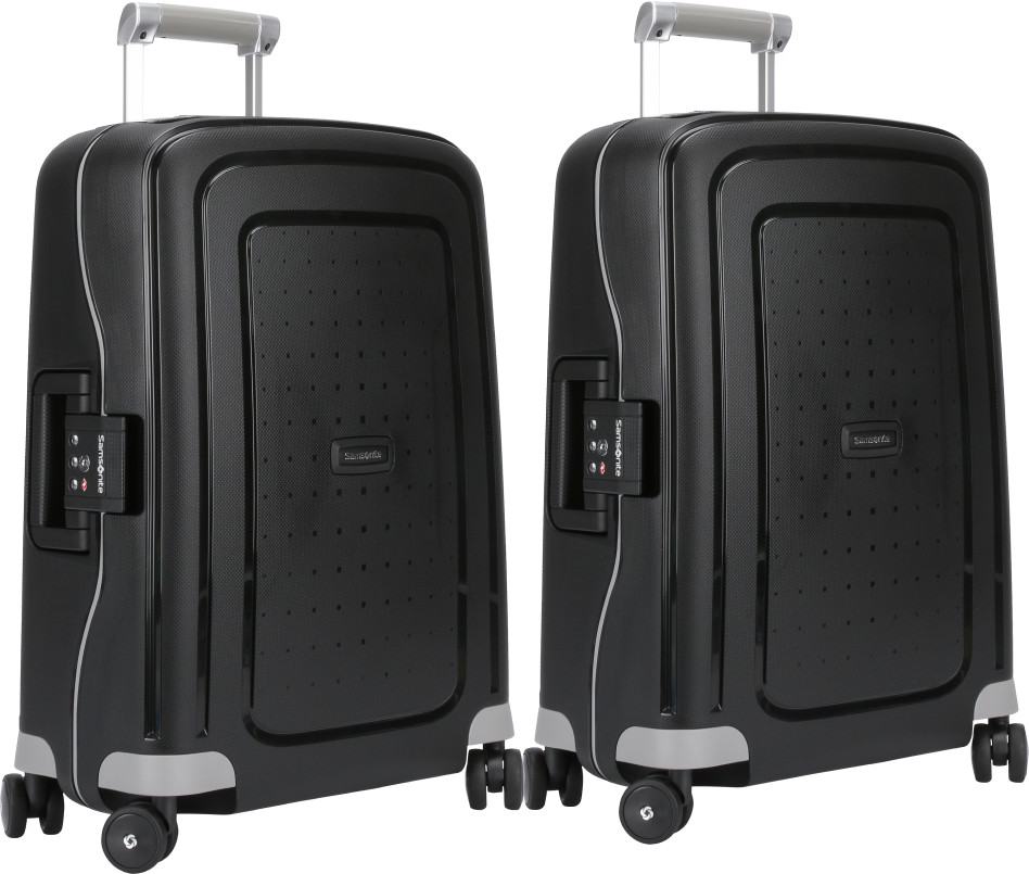 Samsonite S'Cure Spinner 55cm Duo Pack Black