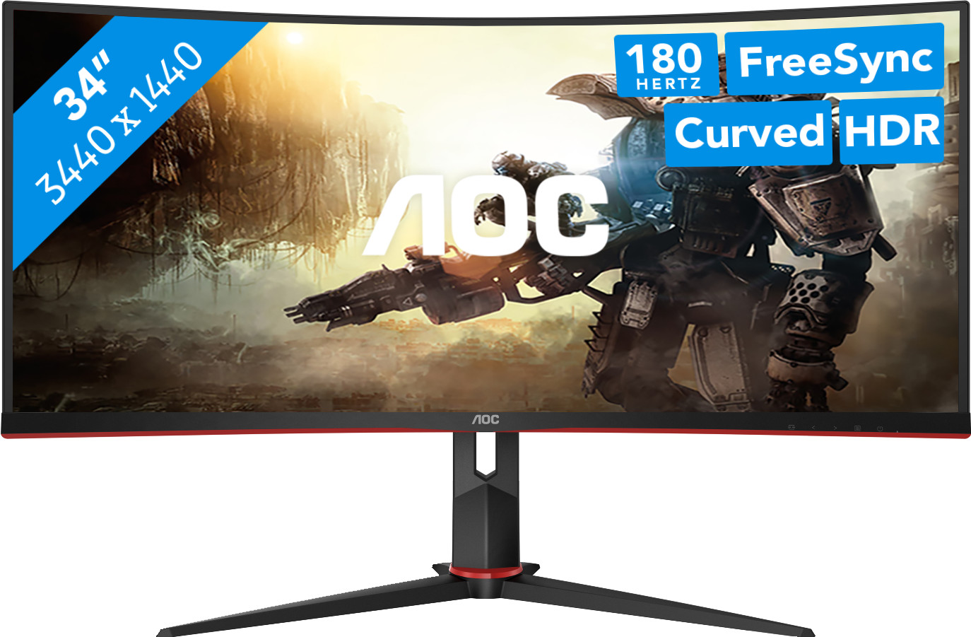 AOC CU34G2XP/BK Curved