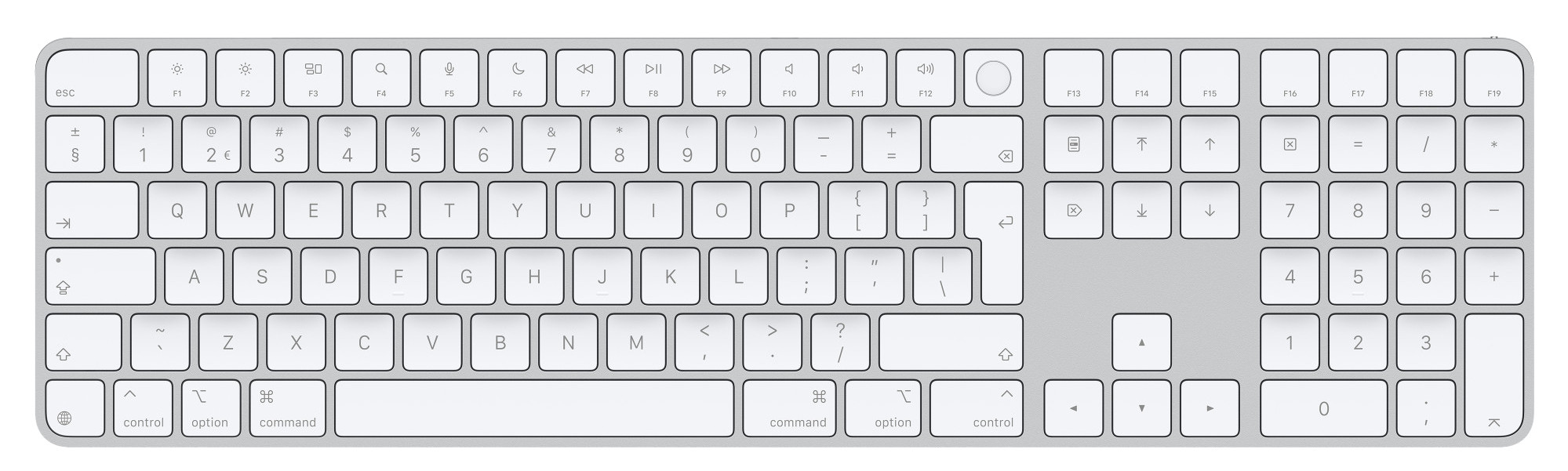 Apple Magic Keyboard met numeriek toetsenblok en Touch ID (2024)