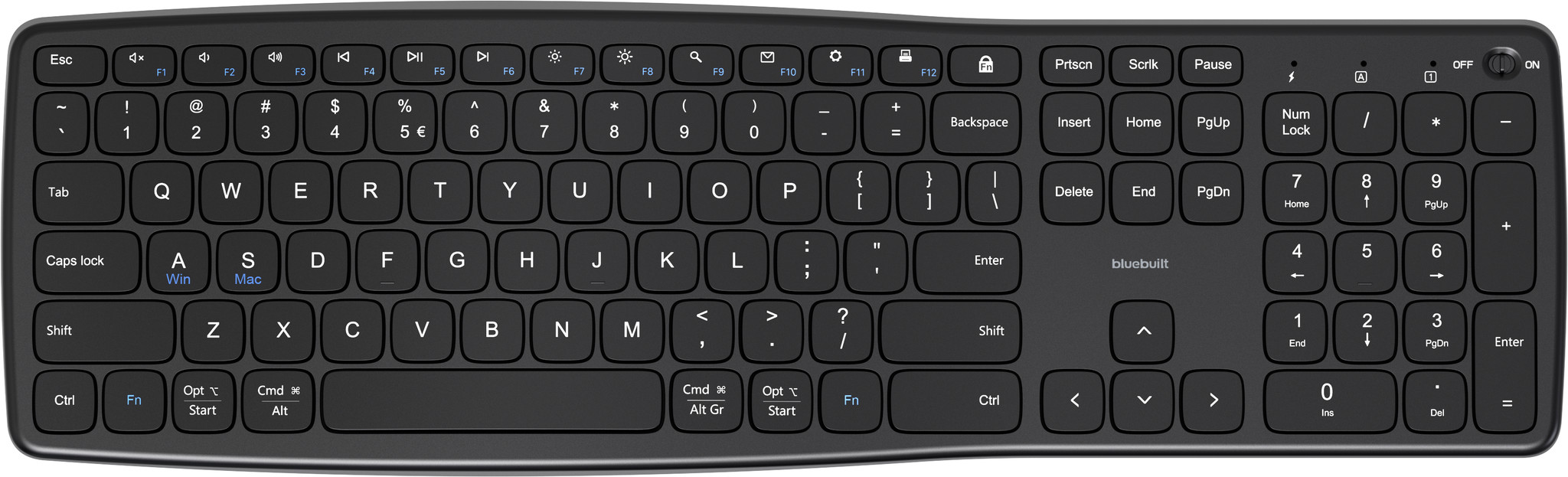 BlueBuilt Draadloos USB Toetsenbord QWERTY