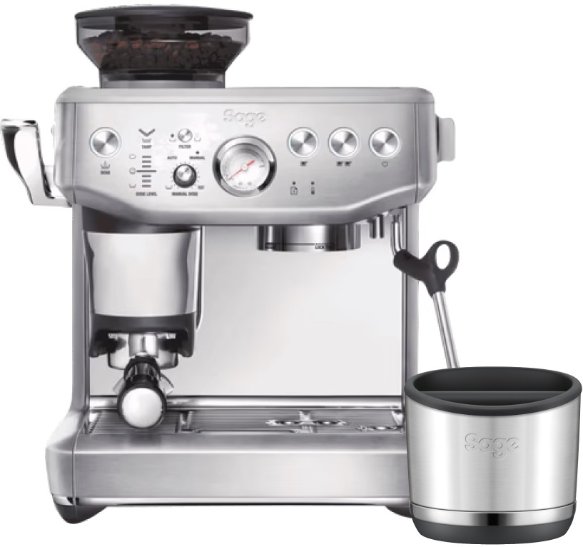 Sage Barista Express Impress Brushed Stainless Steel + uitklopbak