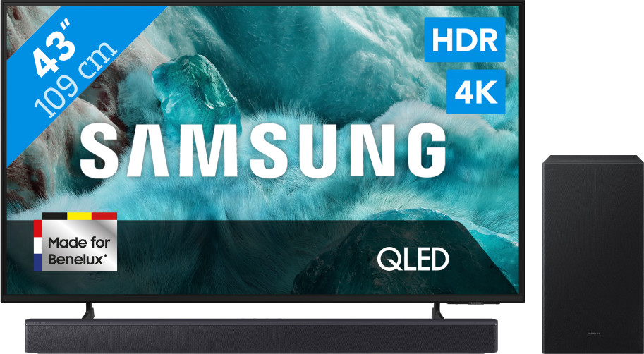 Samsung 43" QLED Q7F4 4K (2025) + Samsung HW-B450F (2025)