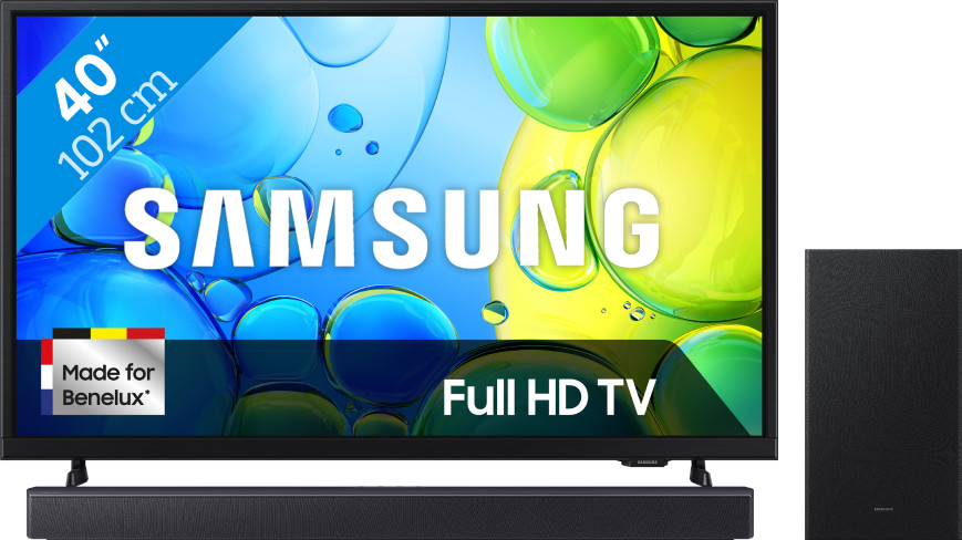 Samsung 40" Full HD F6000F (2025) + Samsung HW-B450F Zwart