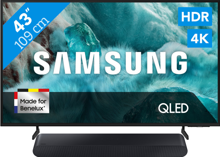 Samsung 43" QLED 4K Q7F4 (2025) + Samsung HW-S60D Zwart (2024)