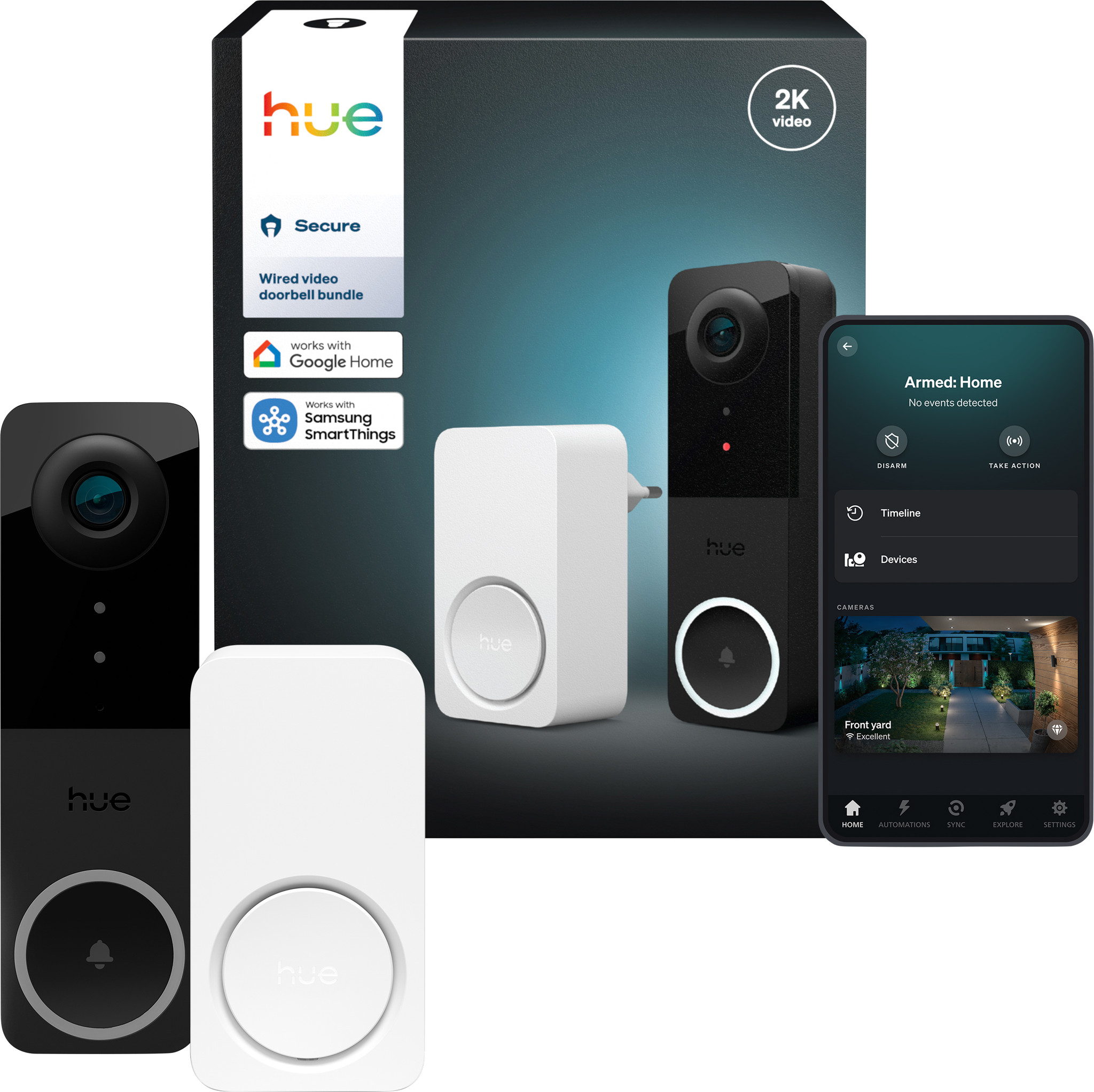 Hue Secure Bedrade Videodeurbel + Chime