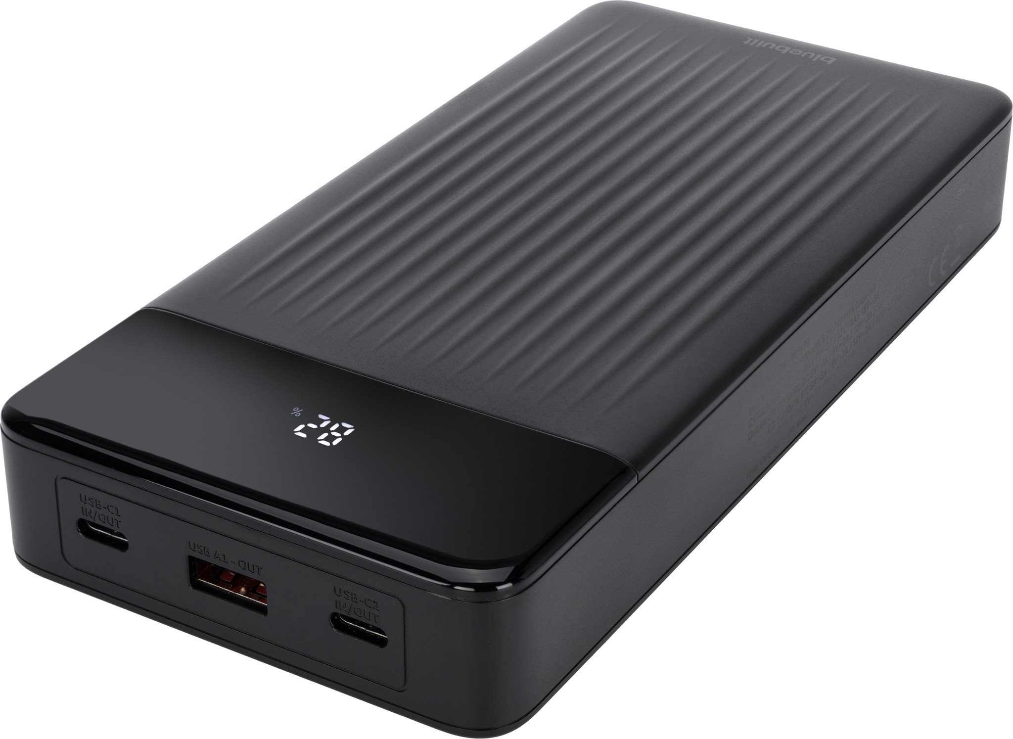 BlueBuilt Power Bank 27.000 mAh met Snelladen Zwart
