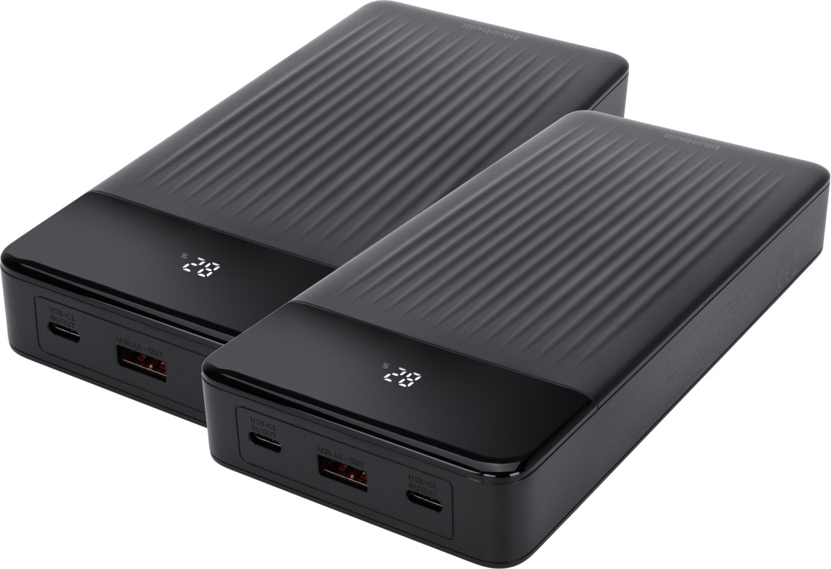 BlueBuilt Power Bank 27.000 mAh met Snelladen 100 Watt Duo Pack