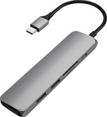 Satechi Type C Slim Multi-Port Adapter V2 Space Grey