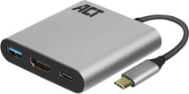 ACT USB-C naar USB en HDMI adapter met power delivery Coolblue's Keuze producten
