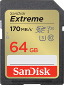 SanDisk SDXC Extreme 64GB 80MB/s The assortment in our store in Arnhem