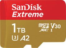 SanDisk MicroSDXC Extreme 1TB 130MB/s Micro SD kaart