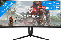 Vortech Pro 34 inch Quad HD Curved DCI-P3 monitor voor foto-/videobewerking