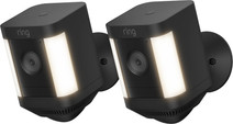 Ring Spotlight Cam Plus - Battery - Zwart - 2-pack