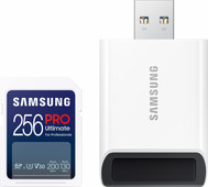 Samsung PRO Ultimate 256 GB (2023) SDXC + USB lezer