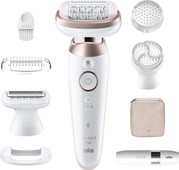 Braun Silk·épil 9 Flex 9-360 3D Wit/Roze Titan Epilator voor gezicht of bikinilijn