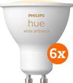 Philips Hue White Ambiance GU10 6-pack