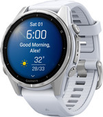 Garmin Fenix 8 Zilver/Wit 43mm Smartwatch voor Android telefoon