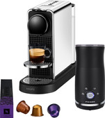 Krups Nespresso CitiZ Platinum XN610D RVS + Pierre Melkopschuimer Nespresso Original