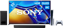 Sony 55" Bravia 8 II 4K QD-OLED + Sony Bravia Theatre Bar 6 Zwart + PlayStation 5 QD OLED tv