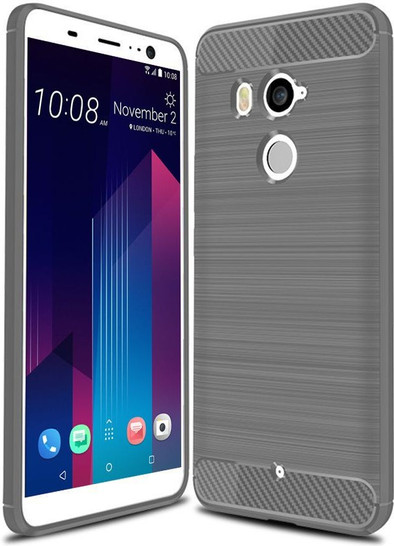 Just in Case Rugged TPU HTC U11 Plus Back Cover Grijs is nooit meer leverbaar