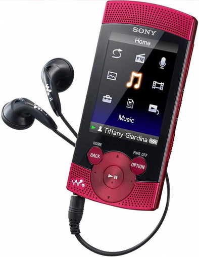 Sony NWZ-S544 8 GB Red is nooit meer leverbaar