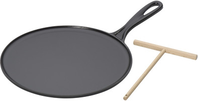 Le Creuset Gietijzeren Pannenenkoekpan 27 cm Mat Zwart is nooit meer leverbaar