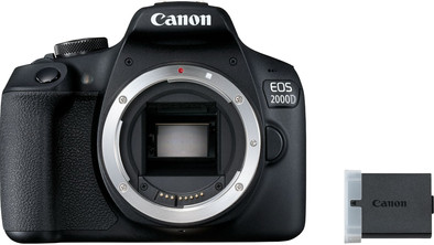 Canon EOS 2000D + 18-55mm IS II + extra Accu is nooit meer leverbaar
