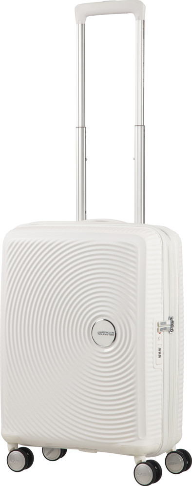 American Tourister Soundbox Expandable Spinner 55cm Pure White is no longer available