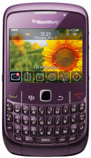BlackBerry Curve 8520 Purple QWERTY is nooit meer leverbaar
