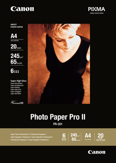 Canon PR-201 Pro MK II Fotopapier 20 Vellen A4 is nooit meer leverbaar