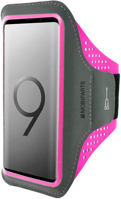 Mobiparts Comfort Fit Sportarmband Samsung Galaxy S9 Roze is nooit meer leverbaar