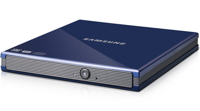 Samsung Externe Slimline DVD-brander Blauw is nooit meer leverbaar
