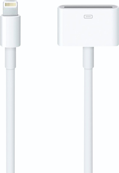 Apple Lightning to 30pins Adapter 0,2 mtr is nooit meer leverbaar