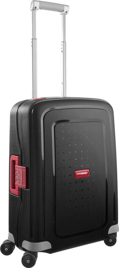 Samsonite S'Cure Spinner 55cm Black/Red is nooit meer leverbaar
