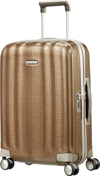 Samsonite Lite-Cube Spinner 55cm Sand Coolblue Suitcases