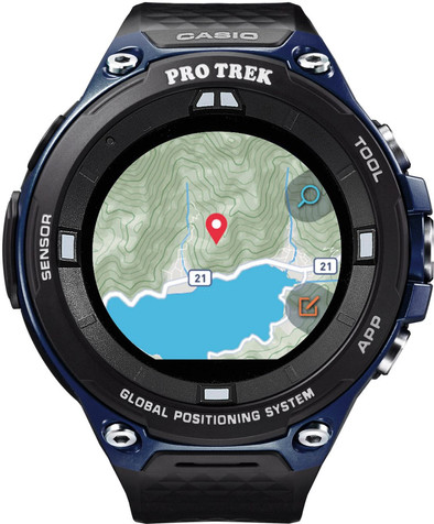 CASIO PRO TREK Smart スマートウォッチ Casio Pro Trek Smart Outdoor Blauw | Coolblue | Smartwatches