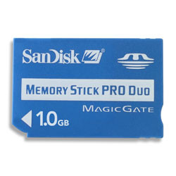 SanDisk Memorystick PRO Duo 1 GB is nooit meer leverbaar