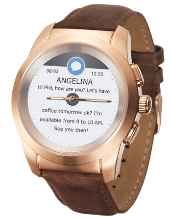 MyKronoz ZeTime 39mm Smartwatch Premium Goud is nooit meer leverbaar