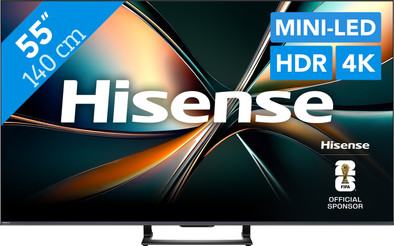 Hisense 55" ULED Mini-Led U7Q (2025) is nooit meer leverbaar