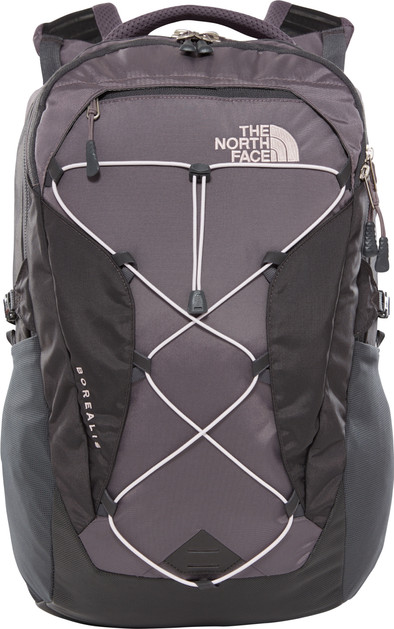 north face borealis womens backpack rabbit gray asphalt gray The Women's TNF White Metallic Mélange/Mid Grey A dedicated laptop compartment provides protection The North Face Women's Borealis