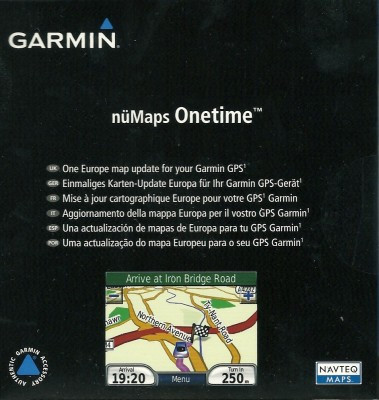 Garmin nuMaps Onetime Europa NT is nooit meer leverbaar