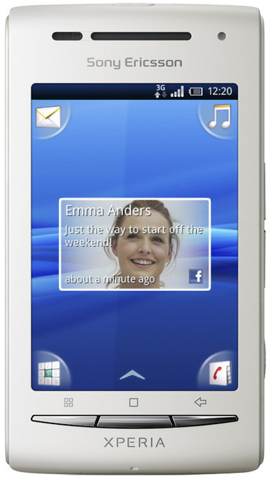 Sony Ericsson Xperia X8 Wit T-Mobile Prepaid is nooit meer leverbaar