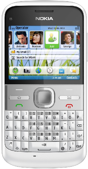 Nokia E5-00 Chalk White is nooit meer leverbaar