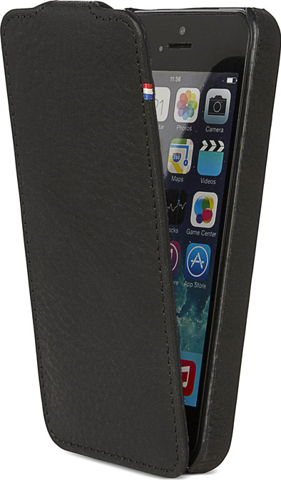 Decoded Leather Flipcase Apple iPhone 5/5S/SE Black is nooit meer leverbaar