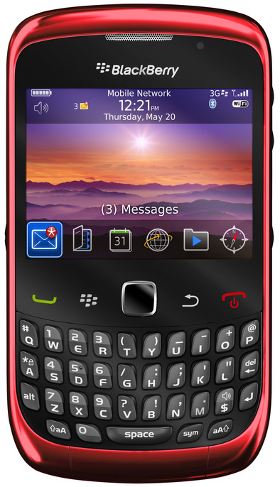 BlackBerry Curve 3G 9300 Red QWERTY is nooit meer leverbaar
