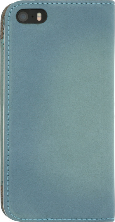 Senza Desire Leather Apple iPhone 5/5S/SE Book Case Blauw is nooit meer leverbaar