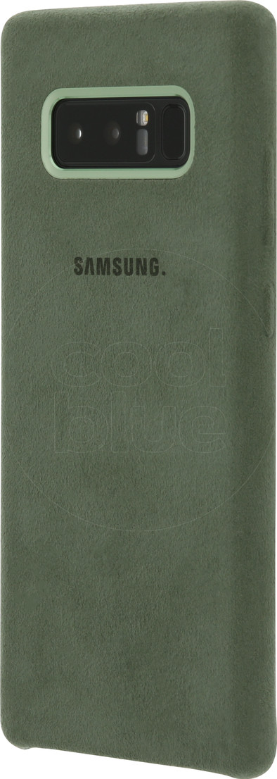 Samsung Galaxy Note Alcantara Back Cover Green Coolblue