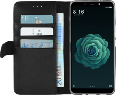 Azuri Wallet Magneet Xiaomi Mi A2 Book Case Zwart is nooit meer leverbaar